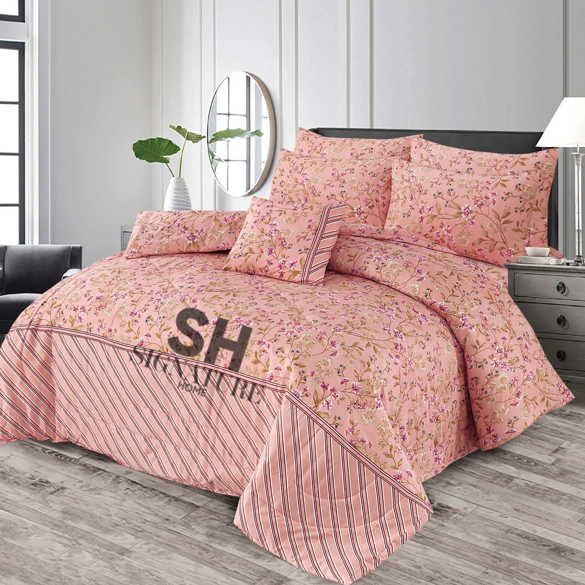7 Pcs Comforter Set-B43 – The Fashion House