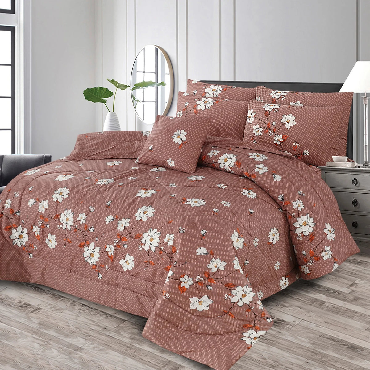 7 Pcs Comforter Set-B13 – The Fashion House